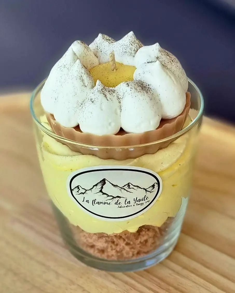 Bougie Tarte citron meringuée
