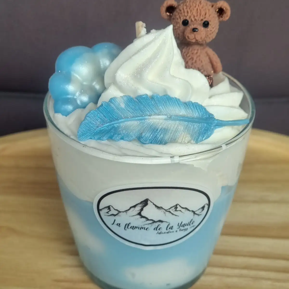 Bougie Nounours plume