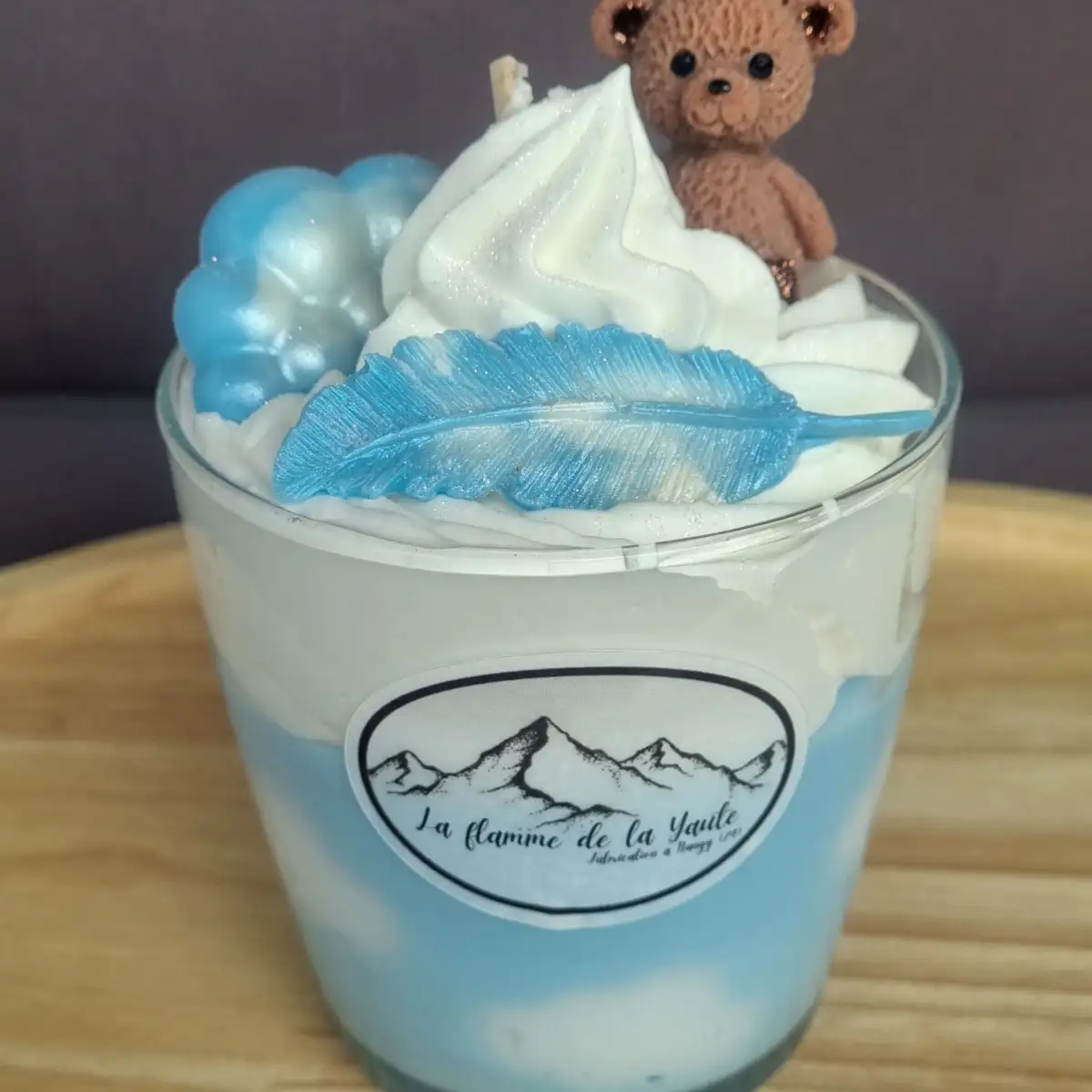 Bougie Nounours plume